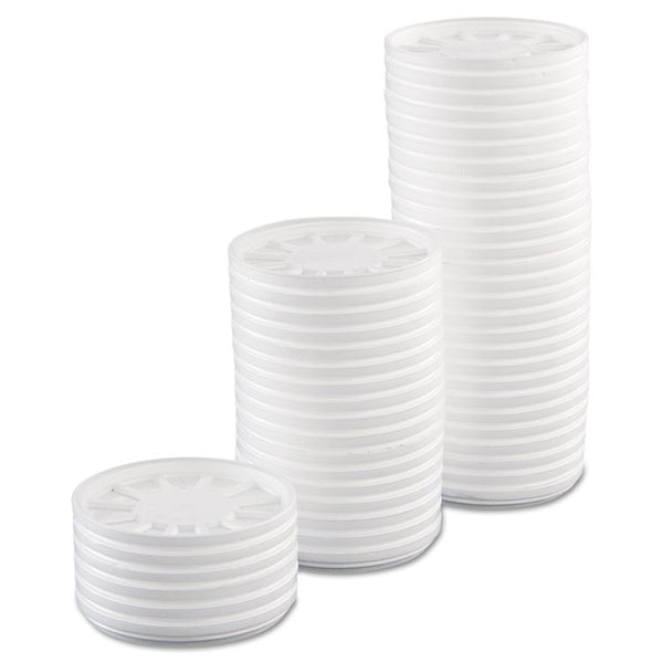 Dart® Vented Foam Lids, Fits 6 oz to 32 oz Cups, White, 50 Pack, 10 Packs/Carton (DCC20RL)