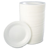 Dart® Quiet Classic Laminated Foam Dinnerware, Plate, 10.25" dia, White, 125/Pack, 4 Packs/Carton (DCC10PWQR)