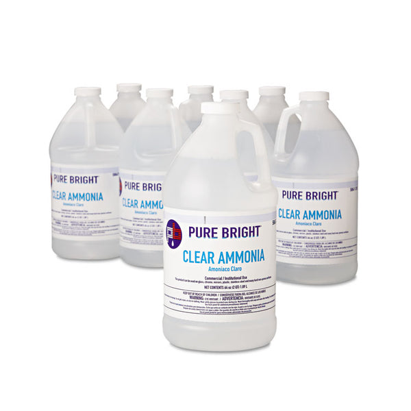 Pure Bright® Clear Ammonia, 64 oz Bottle, 8/Carton (KIK19703575033) Case of 8