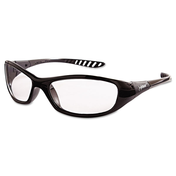 KleenGuard™ V40 HellRaiser Safety Glasses, Black Frame, Clear Lens (ANS20539) Each