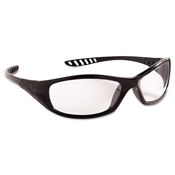 KleenGuard™ V40 HellRaiser Safety Glasses, Black Frame, Clear Anti-Fog Lens (ANS28615) Each