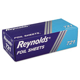 Reynolds Wrap® Interfolded Aluminum Foil Sheets, 12 x 10.75, Silver, 500/Box, 6 Boxes/Carton (RFP721) Each