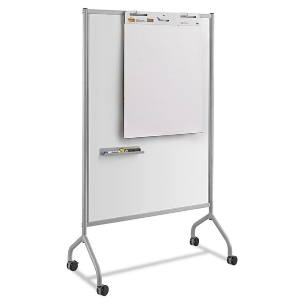 Safco® Impromptu Magnetic Whiteboard Collaboration Screen, 42w x 21.5d x 72h, Gray/White (SAF8511GR)