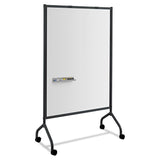 Safco® Impromptu Magnetic Whiteboard Collaboration Screen, 42w x 21.5d x 72h, Black/White (SAF8511BL) Each