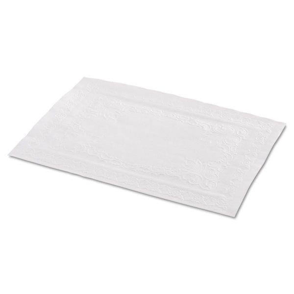 Hoffmaster® Classic Embossed Straight Edge Placemats, 10 x 14, White, 1,000/Carton (HFM601SE1014)