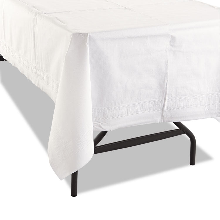Hoffmaster® Cellutex Table Covers, Tissue/Polylined, 54" x 108", White, 25/Carton (HFM210130) Case of 25