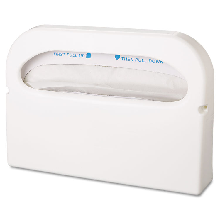 HOSPECO® Health Gards Toilet Seat Cover Dispenser, Half-Fold, 16 x 3.25 x 11.5, White, 2/Box (HOSHG12)