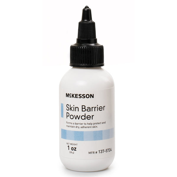 McKesson Ostomy Barrier Powder 1 oz. Puff Bottle, Protective Skin Barrier (1081296_CS) 50/CS