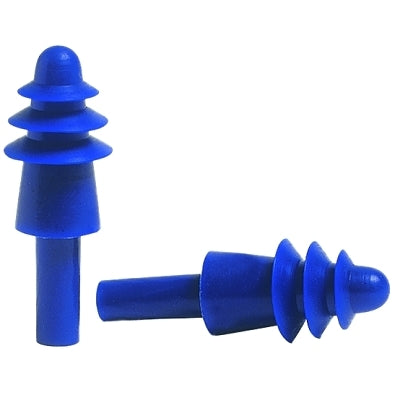 Howard Leight AirSoft® Reusable Earplug, Thermoplastic Elastomer, Blue/Red, Uncorded (154-AS-1) 50 Pairs
