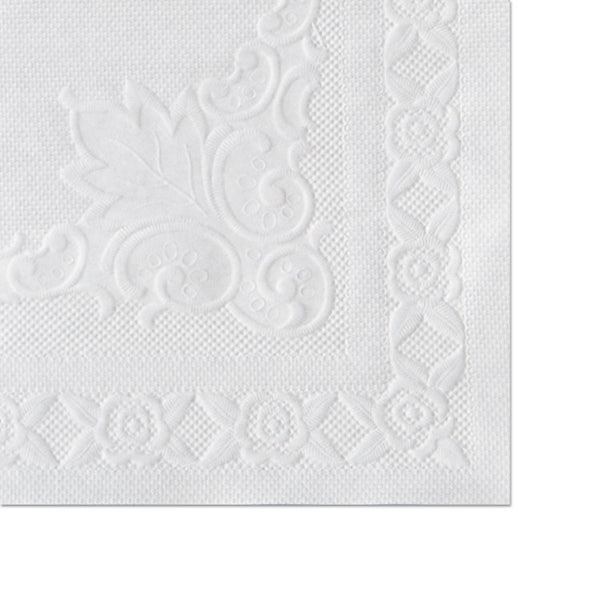 Hoffmaster® Classic Embossed Straight Edge Placemats, 10 x 14, White, 1,000/Carton (HFM601SE1014)