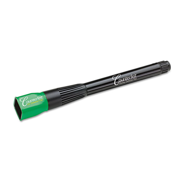 Dri-Mark® Smart Money Counterfeit Detector Pen with Reusable UV LED Light, U.S.; Most Foreign Currencies, Black (DRI351UVB) Each