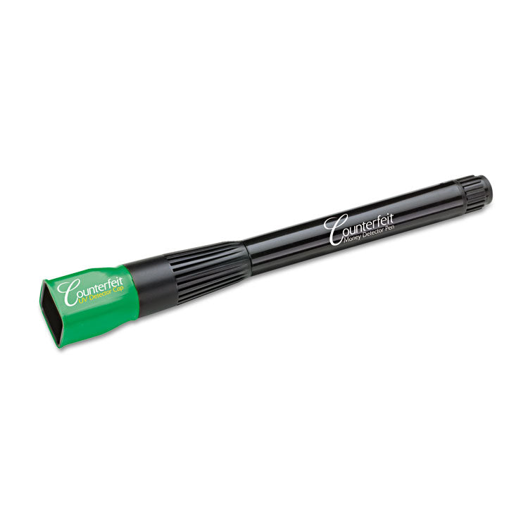 Dri-Mark® Smart Money Counterfeit Detector Pen with Reusable UV LED Light, U.S.; Most Foreign Currencies, Black (DRI351UVB) Each
