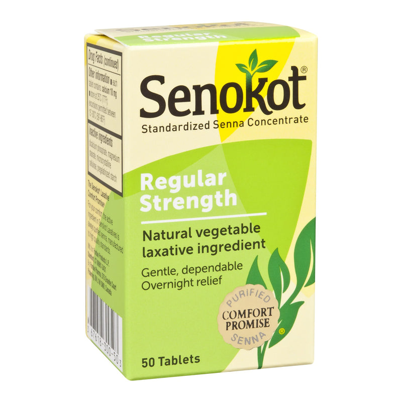 Senokot® Laxative Tablet 50 per Bottle 8.6 mg Strength Sennosides (830858_BT) 1/BT