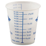 SOLO® Paper Medical and Dental Graduated Cups, 3 oz, White/Blue, 100/Bag, 50 Bags/Carton (SCCR3)