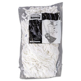 Clean Room Mop Head, Rayon, Loop-End, Medium, White, 12/Carton (T300WH) Case of 12