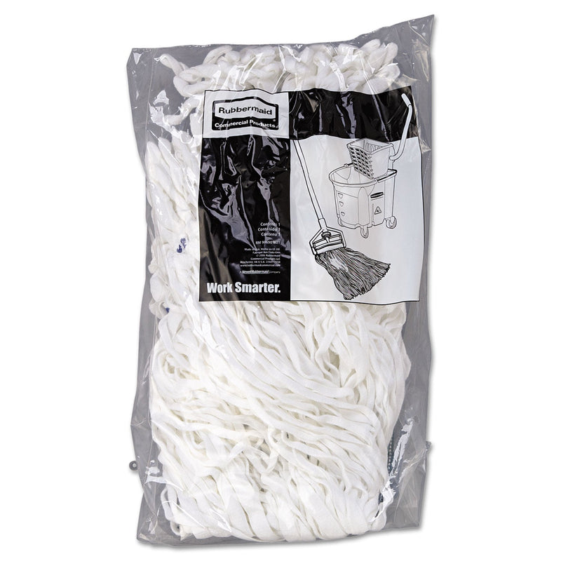 Clean Room Mop Head, Rayon, Loop-End, Medium, White, 12/Carton (T300WH) Case of 12