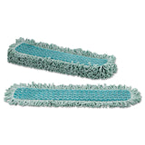 Rubbermaid® Commercial HYGEN™ HYGEN Microfiber Fringed Dust Mop Pad, 24w x 9d, Green (RCPQ42600GR00) Each