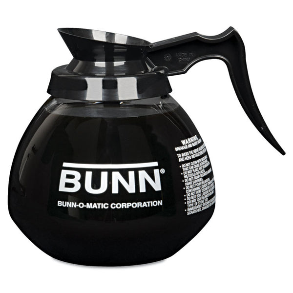 BUNN® 64 oz. Glass Decanter, Black Handle (BUNBLACKDECANT)