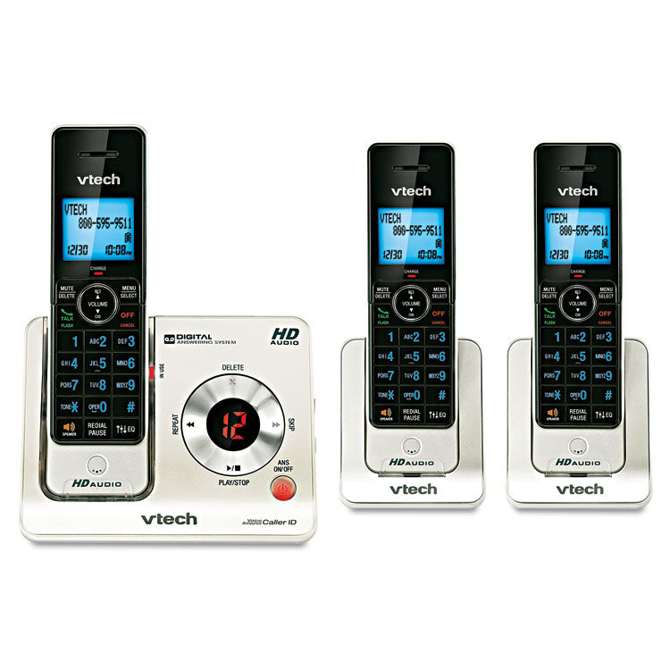 Vtech® LS6425-3 DECT 6.0 Cordless Voice Announce Answering System (VTELS64253)