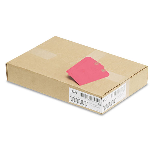 Avery® Unstrung Shipping Tags, 11.5 pt.Stock, 4.75 x 2.38, Red, 1,000/Box (AVE12345)