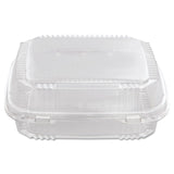 Pactiv Evergreen ClearView SmartLock Hinged Lid Container, 49 oz, 8.2 x 8.34 x 2.91, Clear, Plastic, 200/Carton (PCTYCI81120) 200 containers