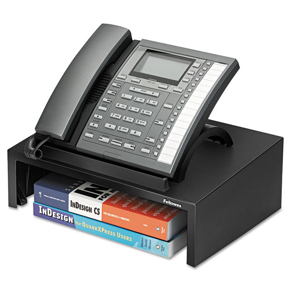 Fellowes® Designer Suites™ Telephone Stand, 13 x 9.13 x 4.38, Black Pearl (FEL8038601)