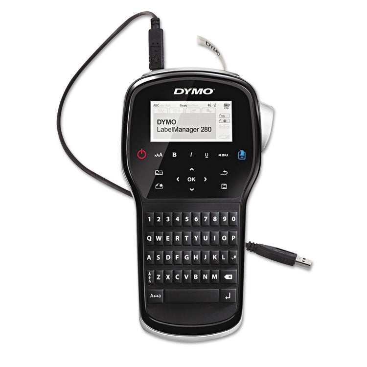 DYMO® LabelManager 280 Label Maker, 0.6"/s Print Speed, 4 x 2.3 x 7.9 (DYM1815990)