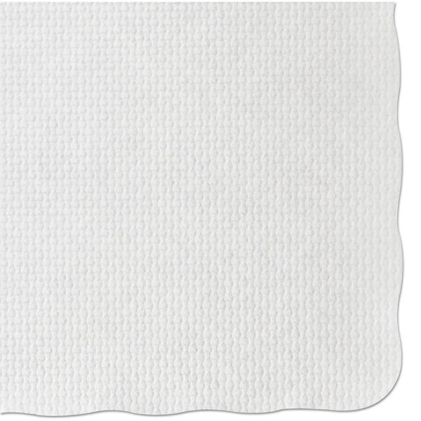 Hoffmaster® Knurl Embossed Scalloped Edge Placemats, 9.5 x 13.5, White, 1,000/Carton (HFMPM32052)