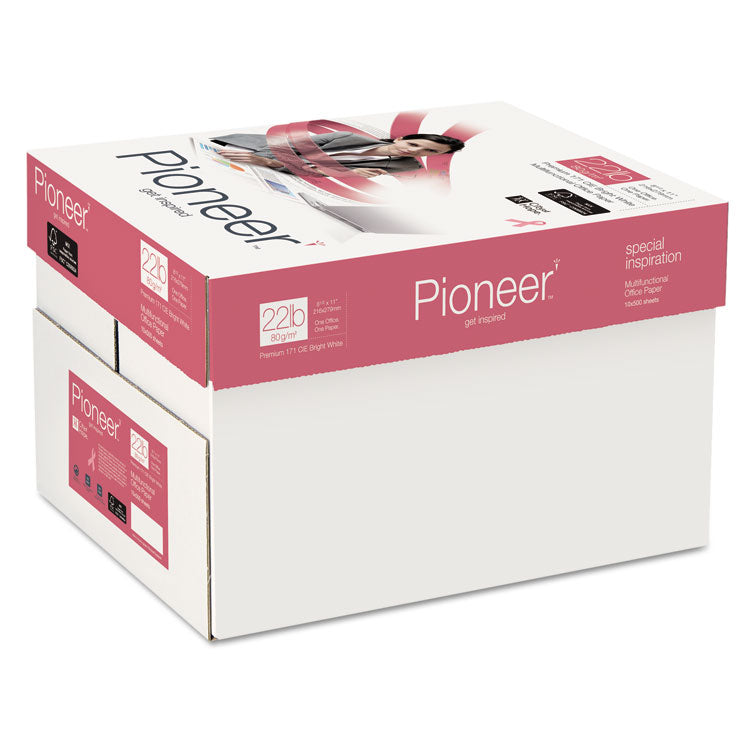 Pioneer Premium Multipurpose Paper, 99 Bright, 22 lb Bond Weight, 8.5 x 11, Bright White, 500 Sheets/Ream, 10 Reams/Carton (SNAPIO1122F) 10 Reams