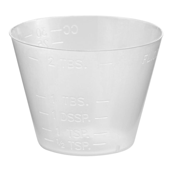 McKesson Medicine Cup 1 oz. Translucent Plastic Disposable NonSterile (1228933_CS) 5000/CS