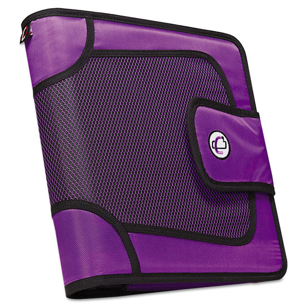 Case it™ Premium Velcro Closure Binder, 3 Rings, 2" Capacity, 11 x 8.5, Purple (CAES816PP)