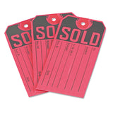 Avery® Sold Tags, Paper, 4.75 x 2.38, Red/Black, 500/Box (AVE15161) Box of 500
