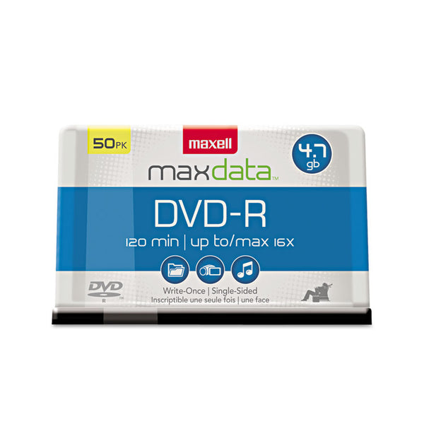 Maxell® DVD-R Recordable Disc, 4.7 GB, 16x, Spindle, Gold, 50/Pack (MAX638011) Pack of 50