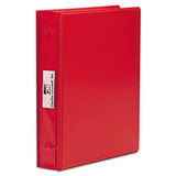 Charles Leonard® VariCap Expandable Binder, 2 Posts, 6" Capacity, 11 x 8.5, Red (LEO61603) Each