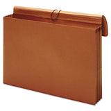 Pendaflex® Expanding Wallet, 3.5" Expansion, 1 Section, Elastic Cord Closure, Tabloid Size, Brown (PFXB1060E) Each