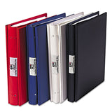 Charles Leonard® VariCap Expandable Binder, 2 Posts, 6" Capacity, 11 x 8.5, Red (LEO61603) Each