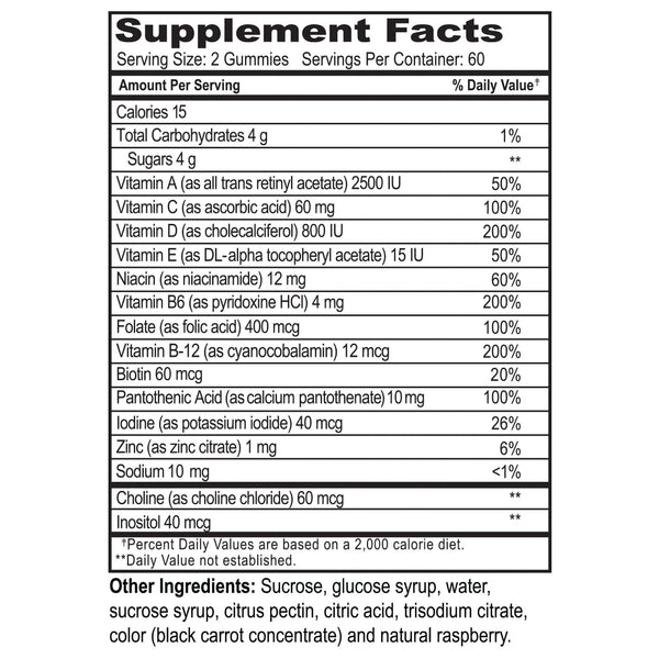 YumV's™ Multivitamin Supplement Gummy 60 per Bottle (1103326_BT) 1/BT