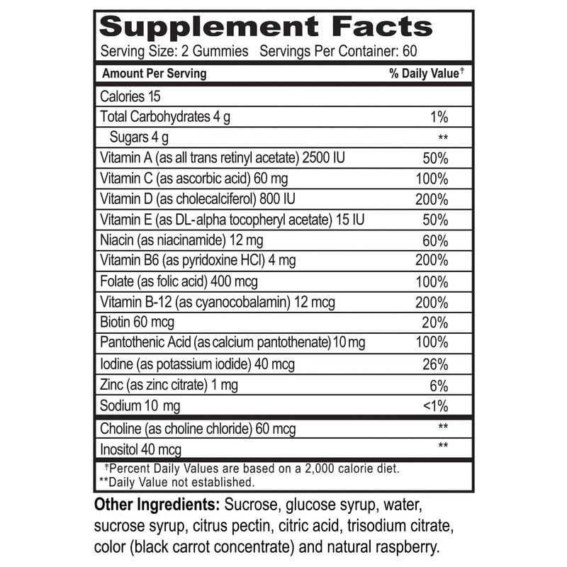 YumV's™ Multivitamin Supplement Gummy 60 per Bottle (1103326_CS) 12/CS