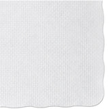 Hoffmaster® Knurl Embossed Scalloped Edge Placemats, 9.5 x 13.5, White, 1,000/Carton (HFMPM32052) Case of 1000