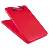 Saunders SlimMate Storage Clipboard, 0.5" Clip Capacity, Holds 8.5 x 11 Sheets, Red (SAU00560) Each