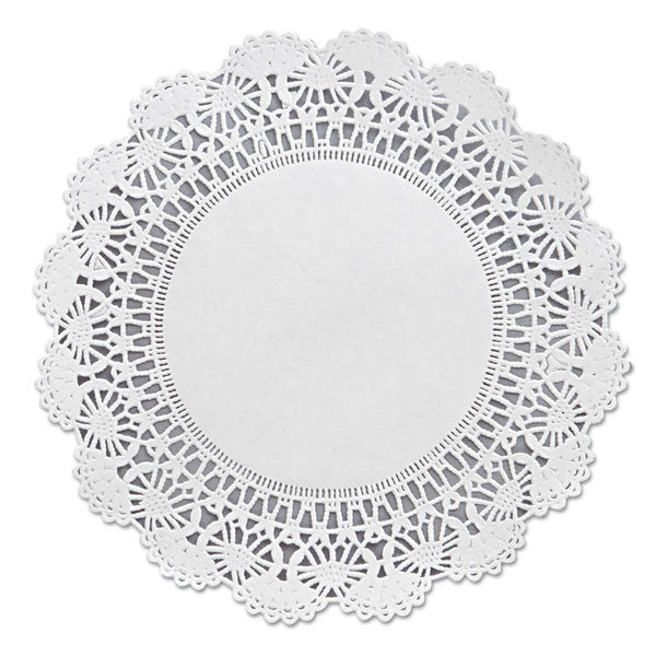 Hoffmaster® Cambridge Lace Doilies, Round, 8", White, 1,000/Carton (HFM500236)