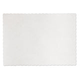 Hoffmaster® Knurl Embossed Scalloped Edge Placemats, 9.5 x 13.5, White, 1,000/Carton (HFMPM32052) Case of 1000
