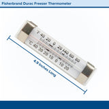 Fisherbrand™ Durac® Refrigerator / Freezer Thermometer Fahrenheit / Celsius -40° to +80°F (-40° to +25°C) Without External Probe Wall Mount Does Not Require Power (822793_EA) 1/EA