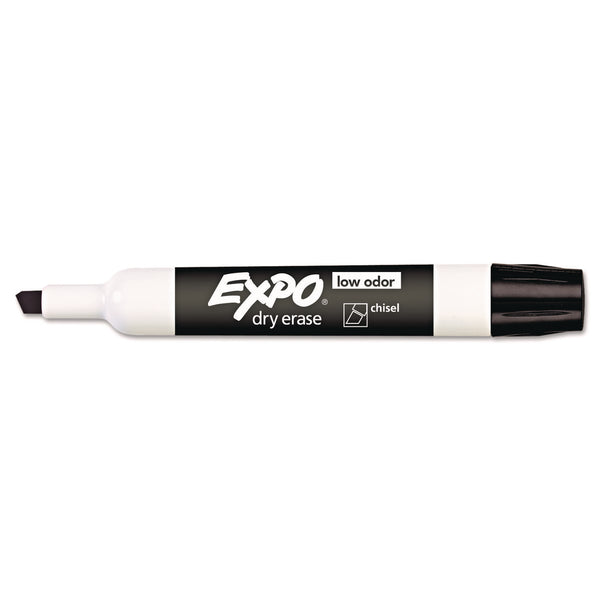 EXPO® Low-Odor Dry-Erase Marker, Broad Chisel Tip, Black (SAN80001EA) Each
