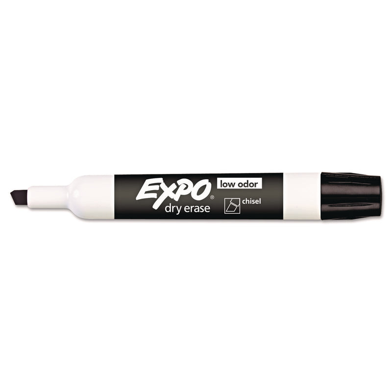 EXPO® Low-Odor Dry-Erase Marker, Broad Chisel Tip, Black (SAN80001EA) Each