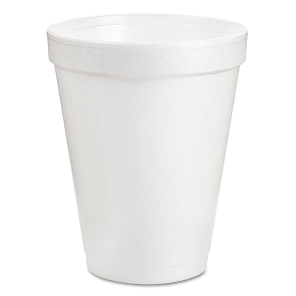Dart® Foam Drink Cups, 8 oz, White, 25/Pack (DCC8J8BG)