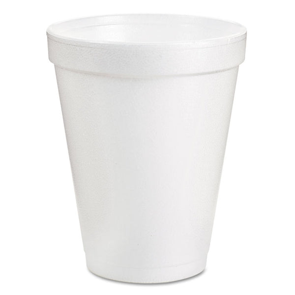 Dart® Foam Drink Cups, 8 oz, White, 25/Pack (DCC8J8BG) Bag of 25