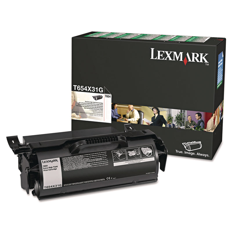 Lexmark™ T654X31G Return Program Extra High-Yield Toner, 36,000 Page-Yield, Black (LEXT654X31G) Each