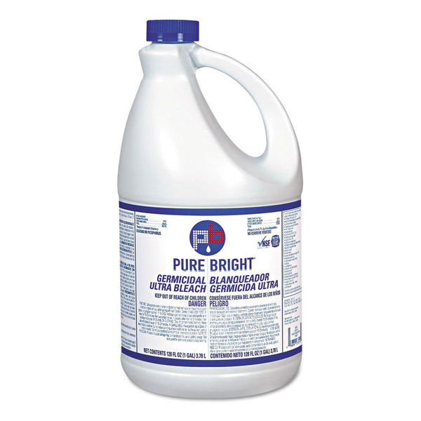 Pure Bright® Liquid Bleach, 1 gal Bottle, 6/Carton (KIKBLEACH6)