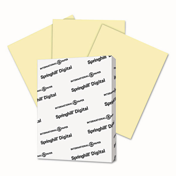 Springhill® Digital Vellum Bristol Color Cover, 67 lb Bristol Weight, 8.5 x 11, Canary, 250/Pack (SGH036000)